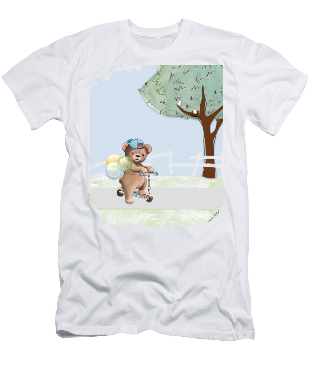Going for a Scooter Ride Sandra Clark T-Shirt