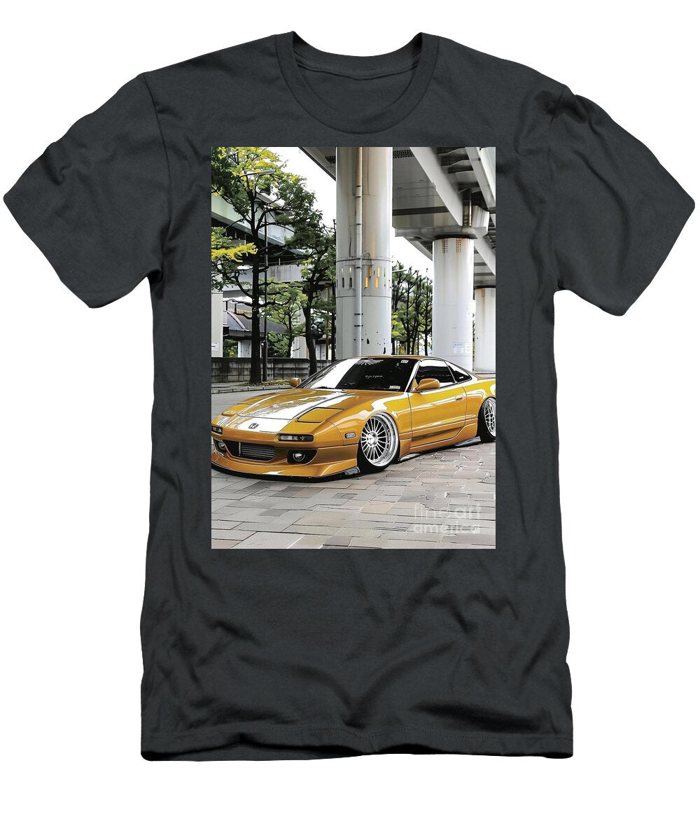 Gold Jdm Sports Honda Orthia Car Tuned to Perfection Lowell Harann T-Shirt