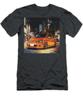 Golden Car in a Neon Cityscape Urban Car Night Cityscape Toyota Vitz 1999 Japan Hatchback Jdm Car Sh Grayson Sheppard T-Shirt