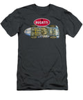 Grand Prix Car Bugatti Type 251 1956 Cutaway Automotive Art Vladyslav Shapovalenko T-Shirt