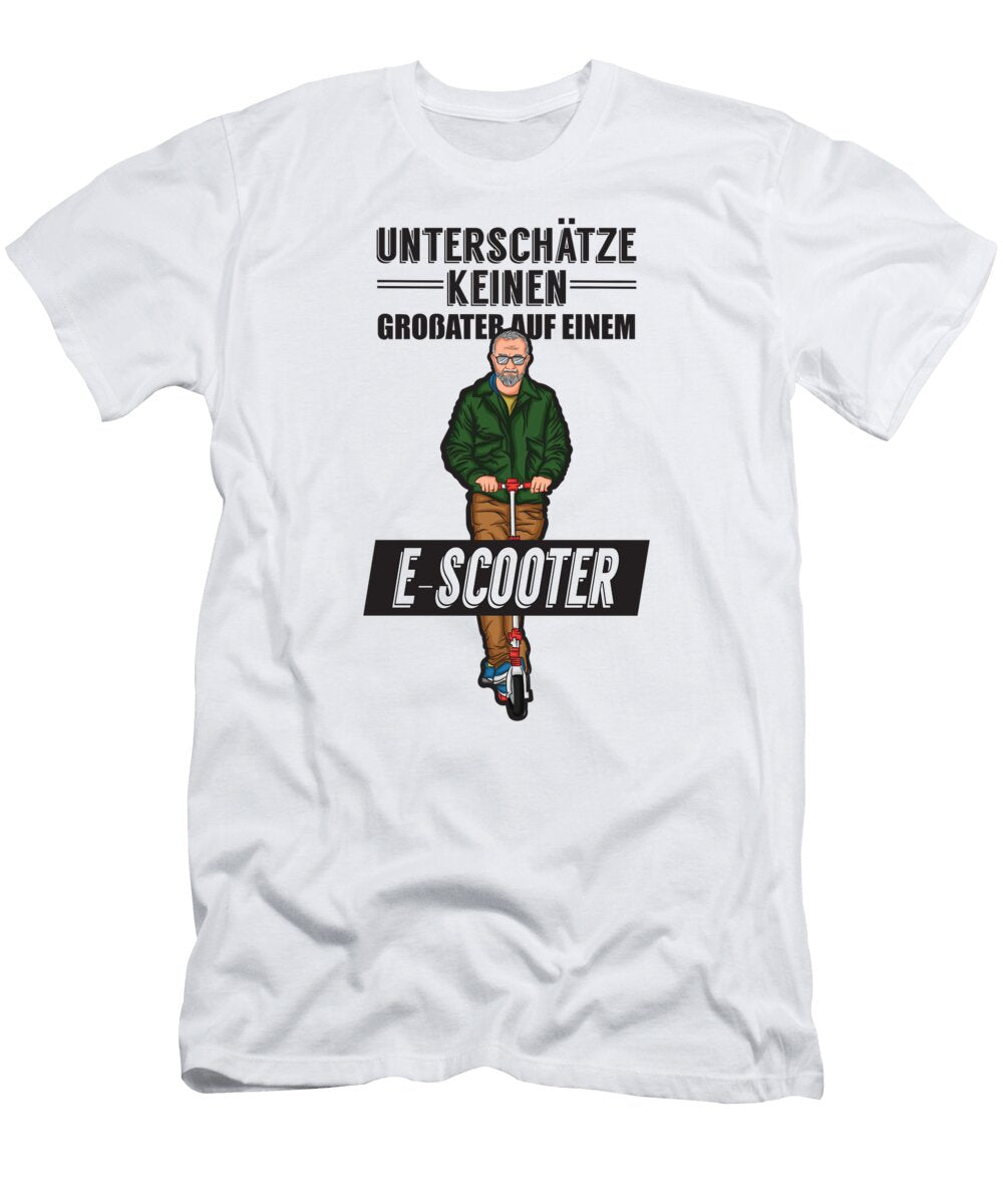 Grandfather Electric Scooter Grandpa Electric Scooter Toy Cool Marco Rothe T-Shirt