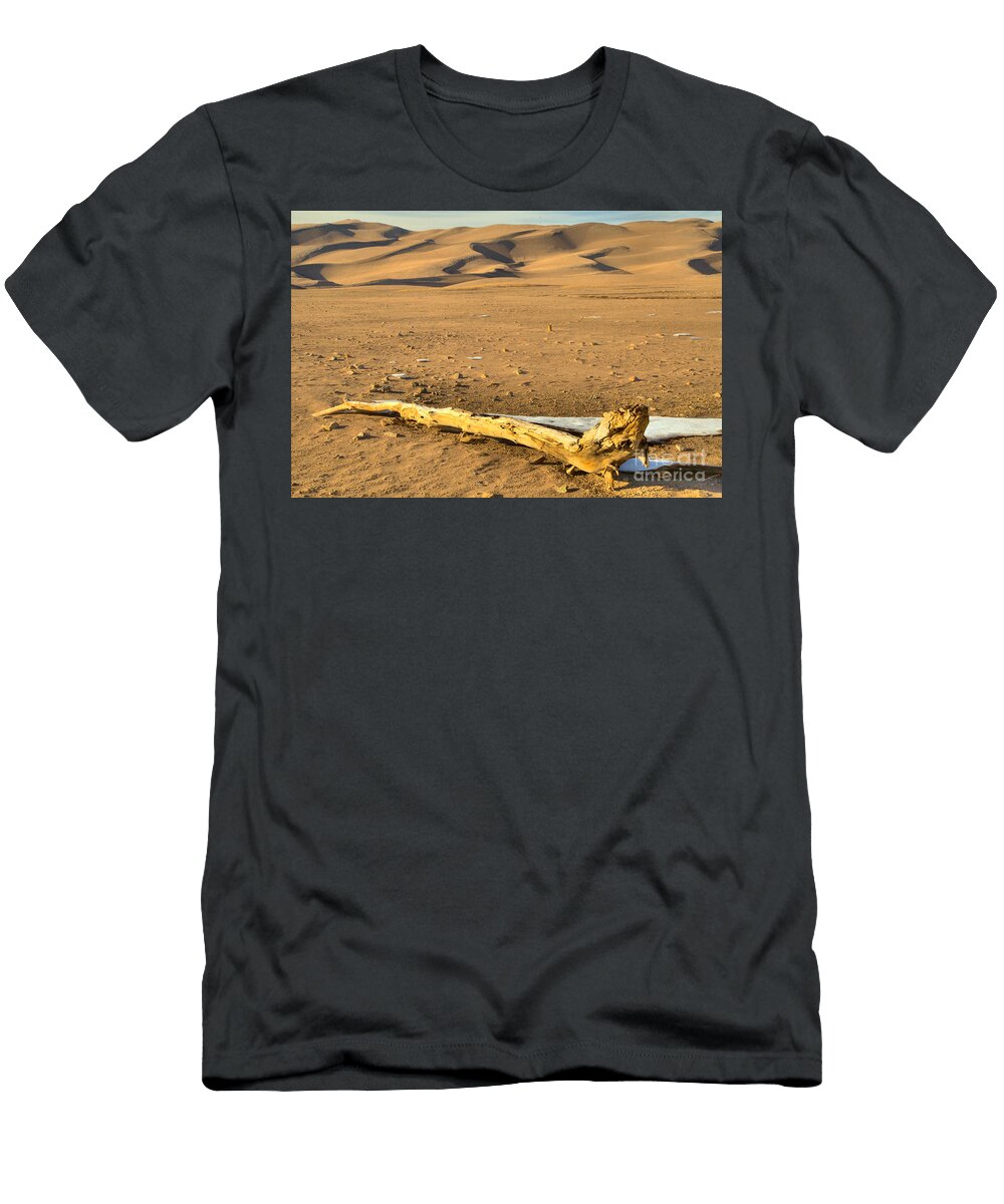 Great Sand Dunes Driftwood Adam Jewell T-Shirt