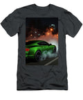 Green Sports Car Drifting At Night Carstoon Concept T-Shirt