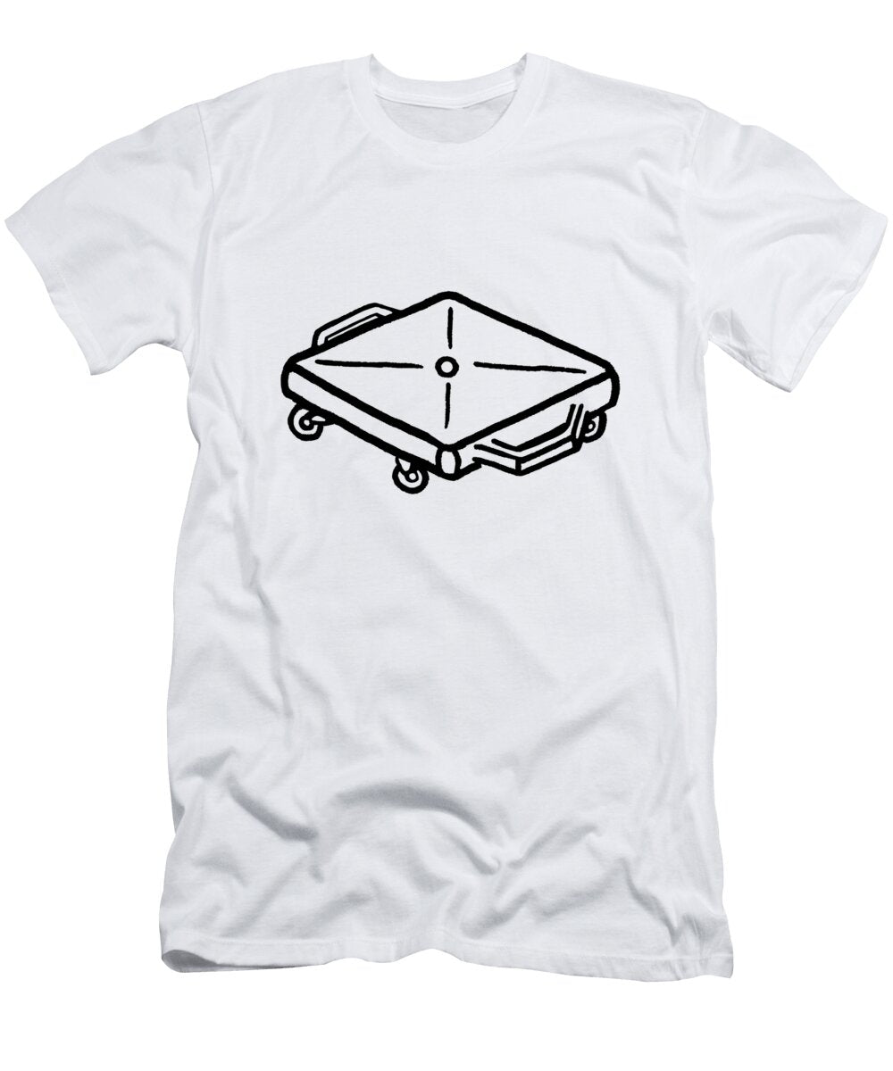 Gym Scooter Doodle Vivid Orchid Designs T-Shirt