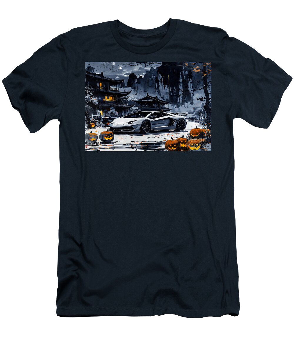 Halloween Night Supercar Spooky Ride Through Japanese Village Clark Leffler T-Shirt