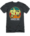 Hardcore Moped Life Funny Scooter Driver Retro Bike Gift Fillan Lorne T-Shirt