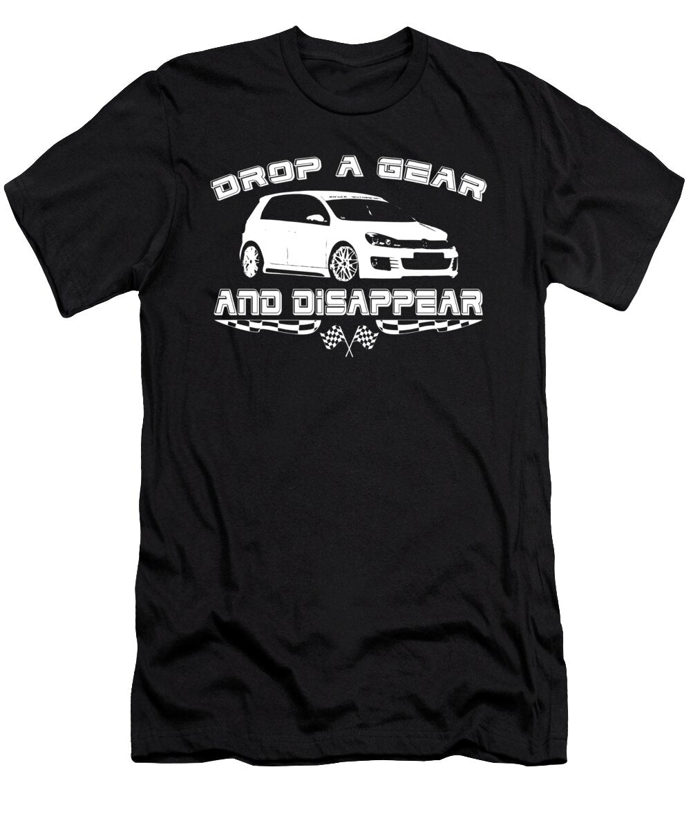 Hatchback Car Drop a Gear and Disappear Dusan Vrdelja T-Shirt