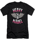 Heavy Girl Motorcycle Biker Skull Moon T-Shirt