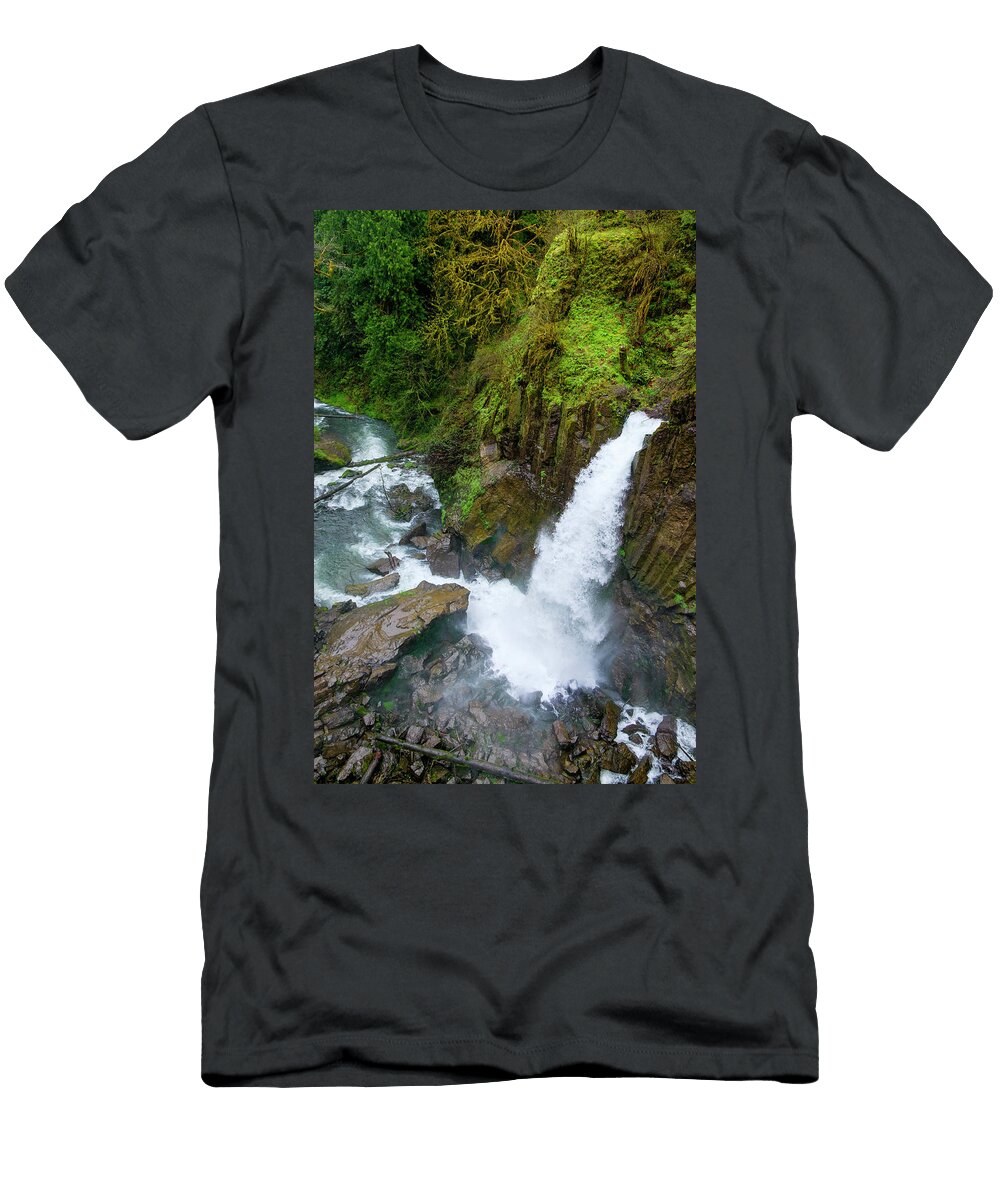 High Angle View of Drift Creek Falls Joshua Rainey T-Shirt