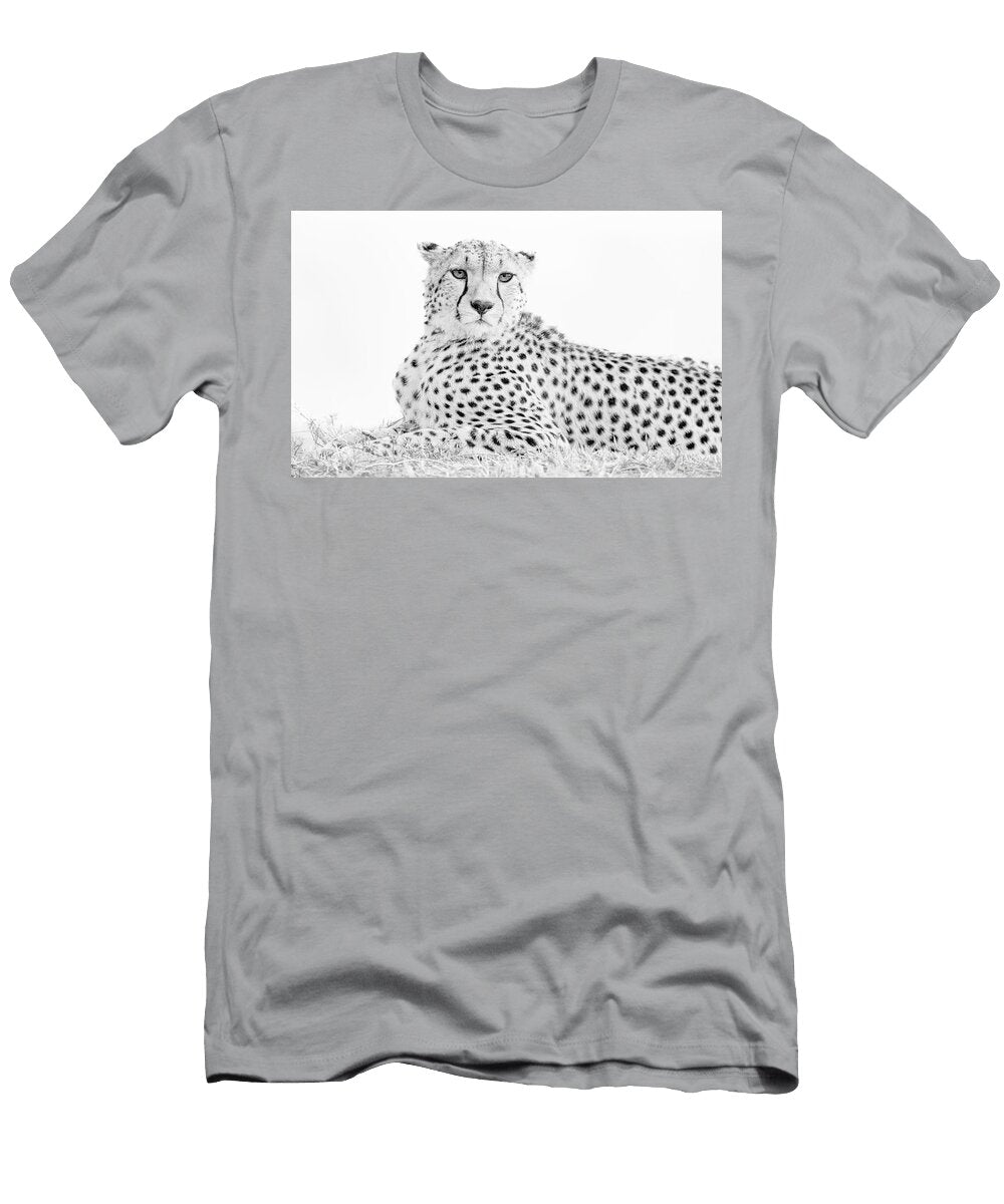 High Key Resting Cheetah Masai Mara Kenya Joan Carroll T-Shirt