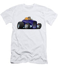 Highboy Hot Rod Deep Purple Roadster with Driver and Cute Passenger Jeff Hobrath T-Shirt