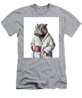 Hippopotamus Drinking Morning Coffee Stellart Studio T-Shirt