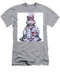 Hippopotamus Getting Dizzy From Drinking Wine Stellart Studio T-Shirt