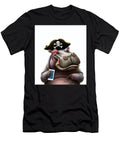 Hippopotamus Pirate Holding His Phone Stellart Studio T-Shirt