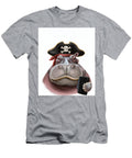 Hippopotamus Pirate Texting Stellart Studio T-Shirt