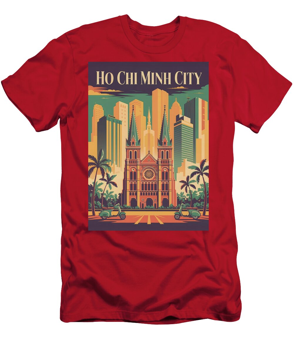 Ho Chi Minh City Landmark Ho Chi Minh City Travel Poster Travel Poster Art Print T-Shirt