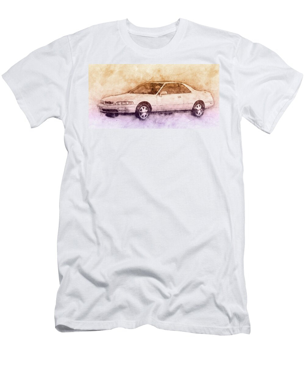 Honda Acura Legend 2 Executive Car 1985 Automotive Art Car Posters Studio Grafiikka T-Shirt