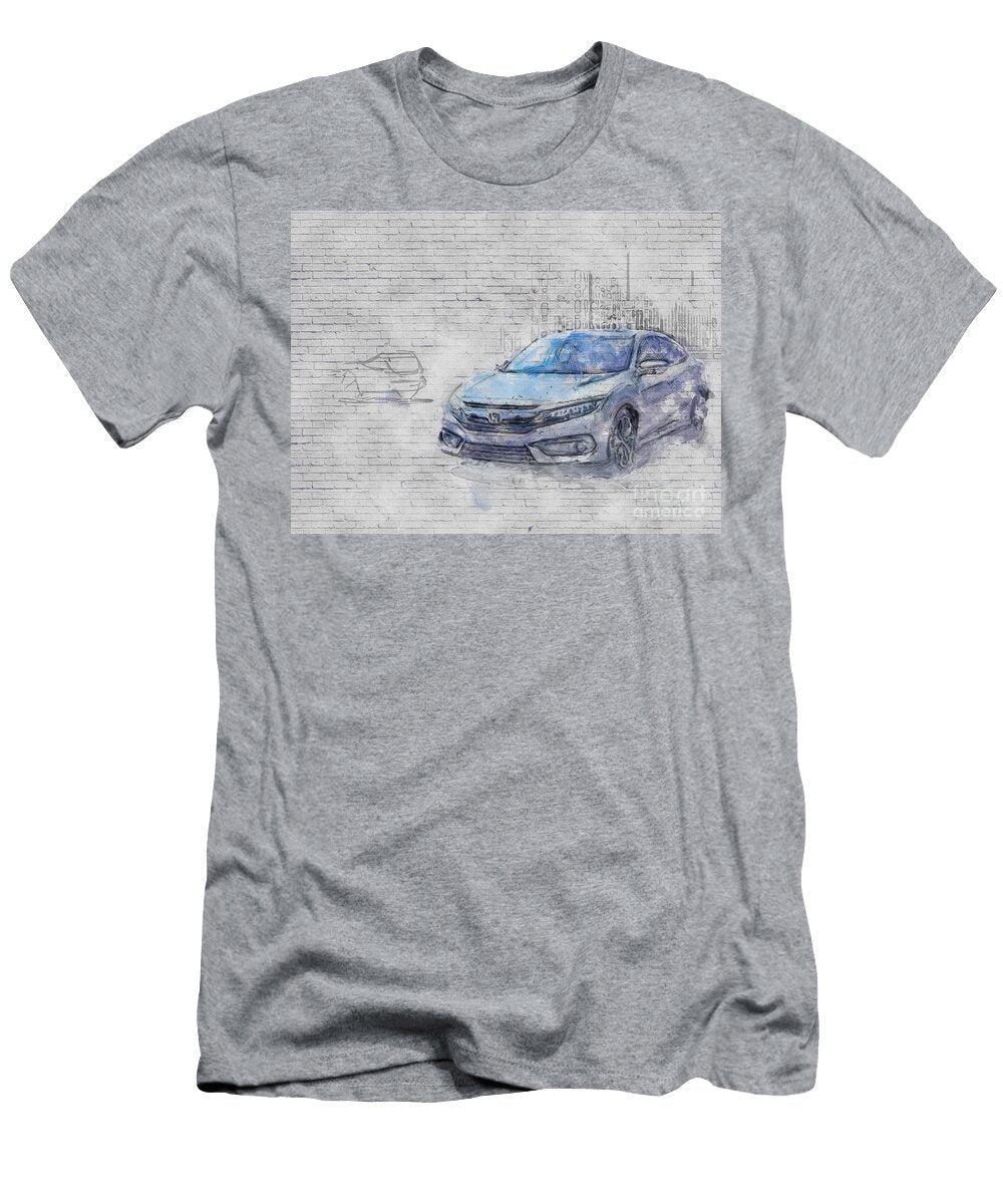 Honda Civic 2018 Exterior Gray Sedan New Silver Blue Hatchback Japanese Cars Ashtyn Treutel T-Shirt