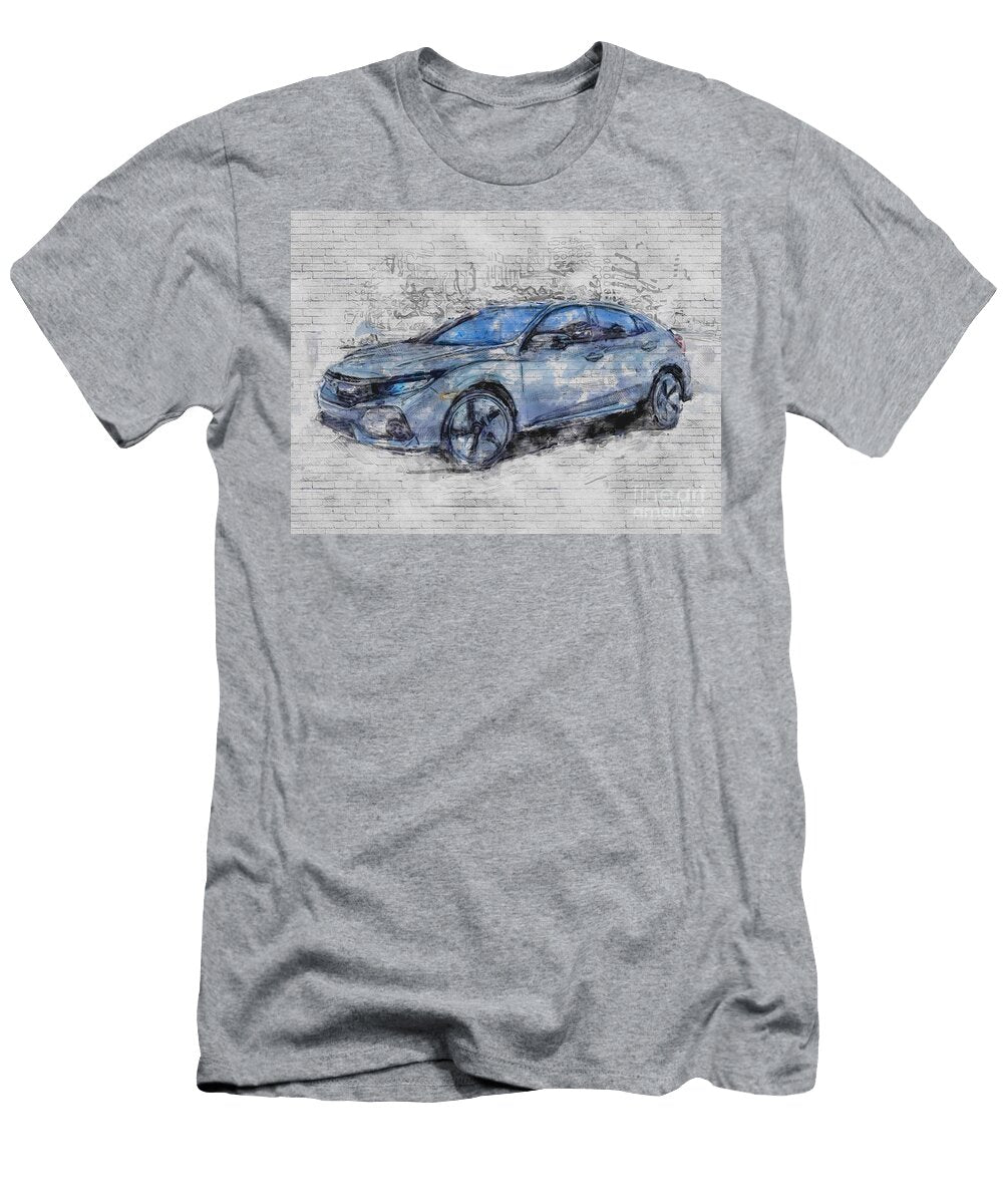 Honda Civic 2018 New Cars Gray Hatchback Japanese Ashtyn Treutel T-Shirt