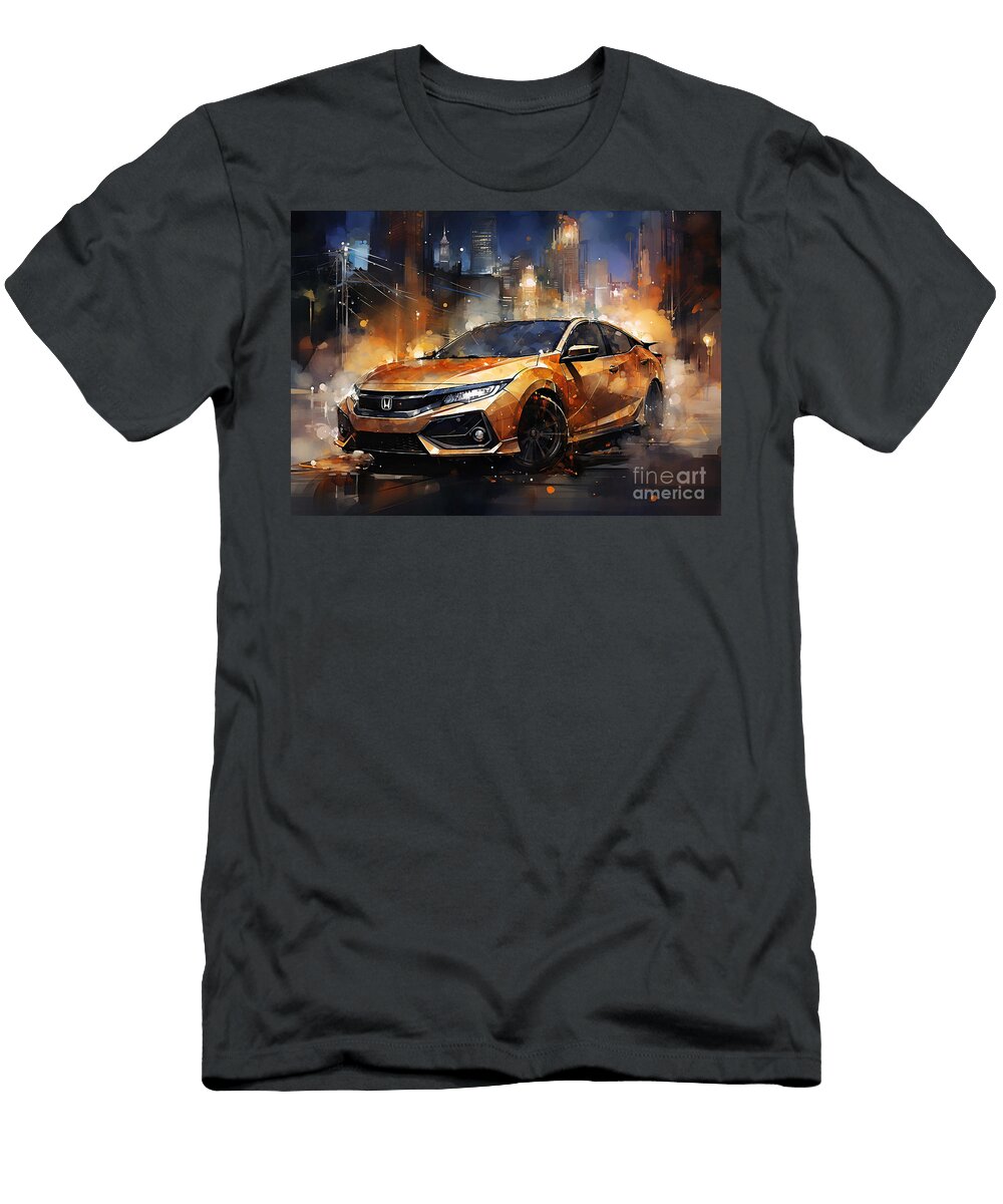 Honda Civic Hatchback 1 Vehicle Destiney Sullivan T-Shirt