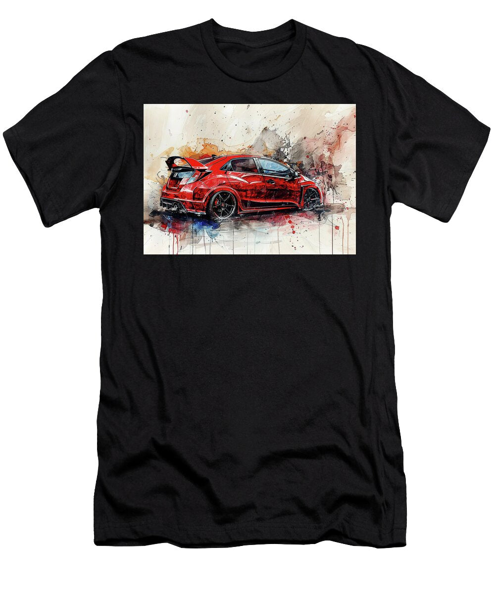 Honda Civic Hatchback Automotive Kari Goldfalse T-Shirt