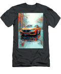 Honda Civic Hatchback Car Watercolor Painting Kari Goldfalse T-Shirt