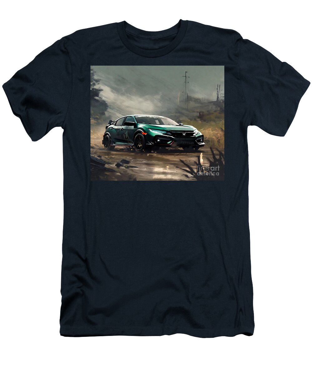 Honda Civic Hatchback Offroad 2021 Cars Jp Spec Cortez Schinner T-Shirt