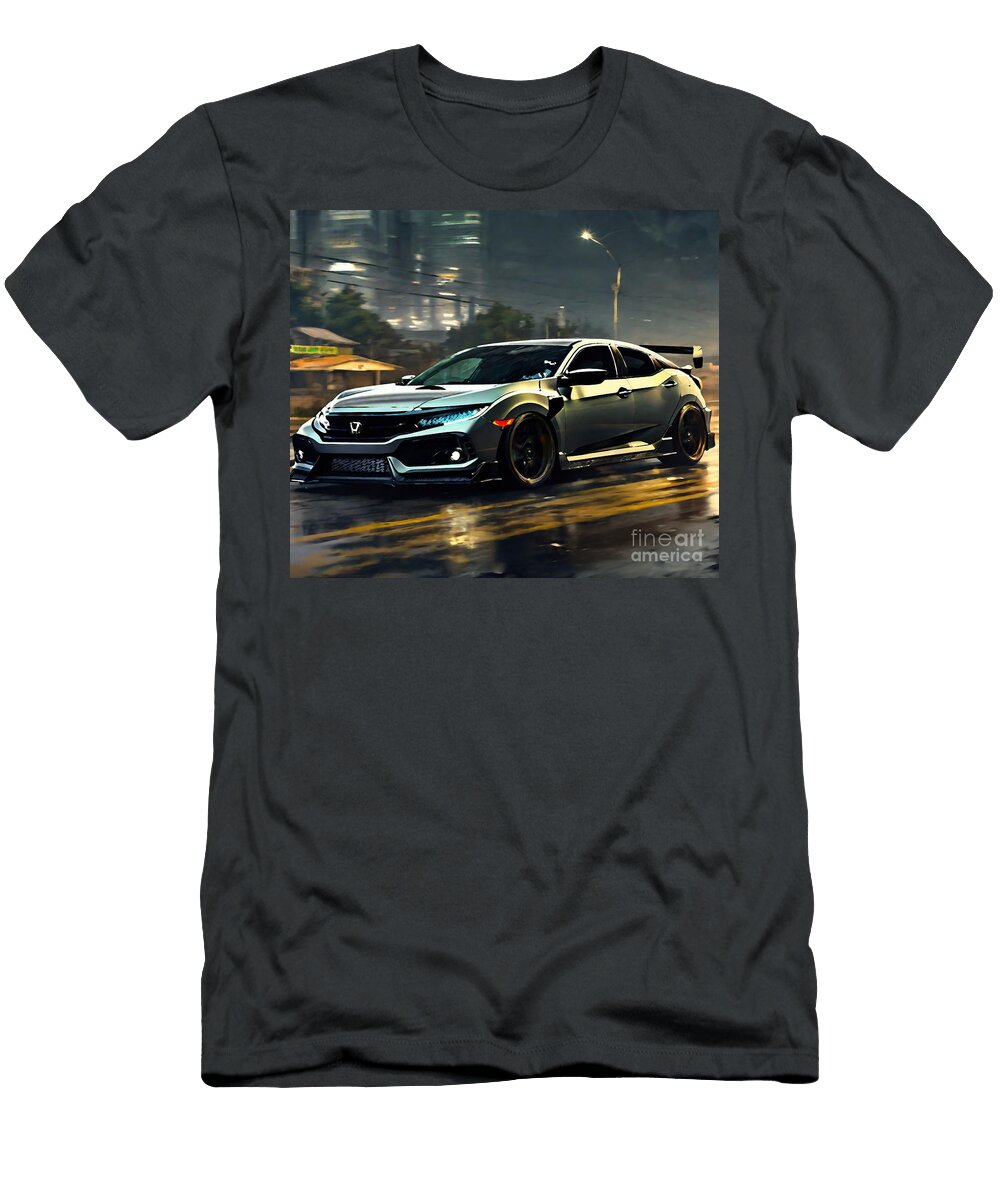Honda Civic Hatchback Sport Touring Highway 2022 Cars Hdr Cortez Schinner T-Shirt