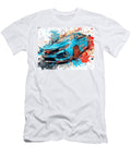 Honda Civic Type R 2017 Hatchback Fast Car Abstract Art Abstract Blue Sports Car Hollie Love T-Shirt