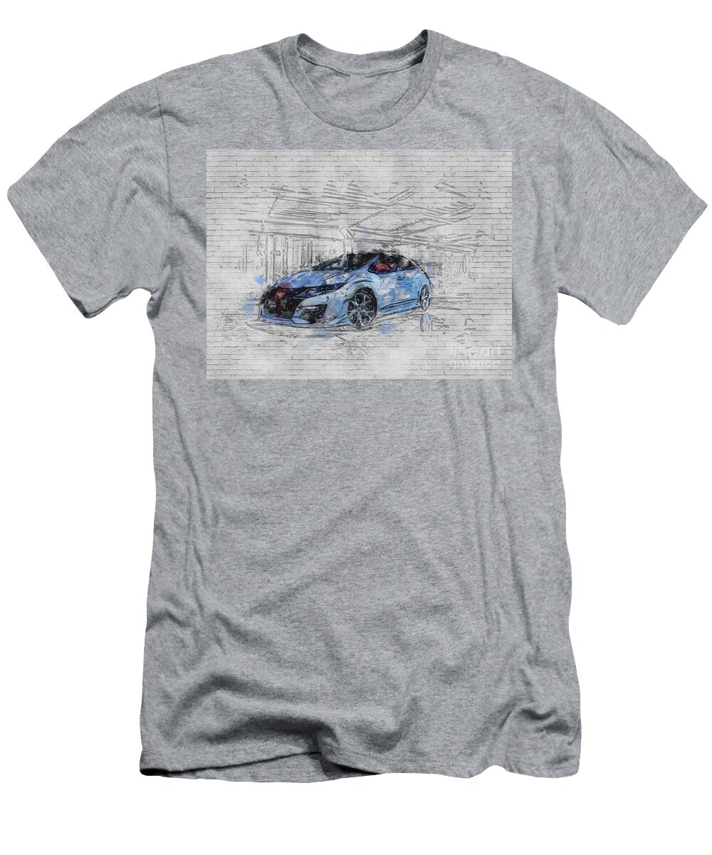Honda Civic Type R 2017 Hatchback Silver Japanese Cars Ashtyn Treutel T-Shirt