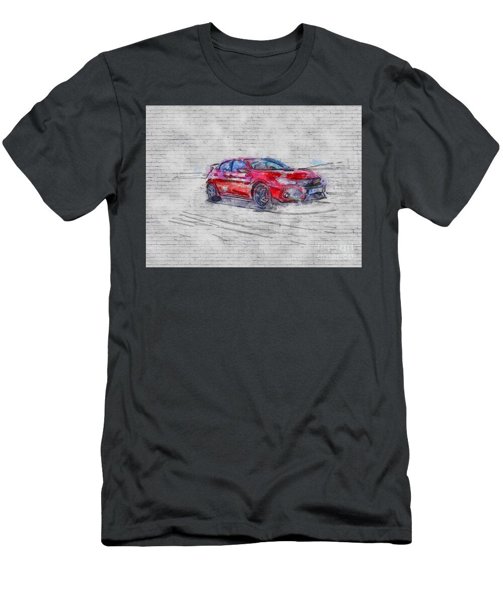 Honda Civic Type R 2017 Racing Track Hatchback Red Japanese Cars Ashtyn Treutel T-Shirt