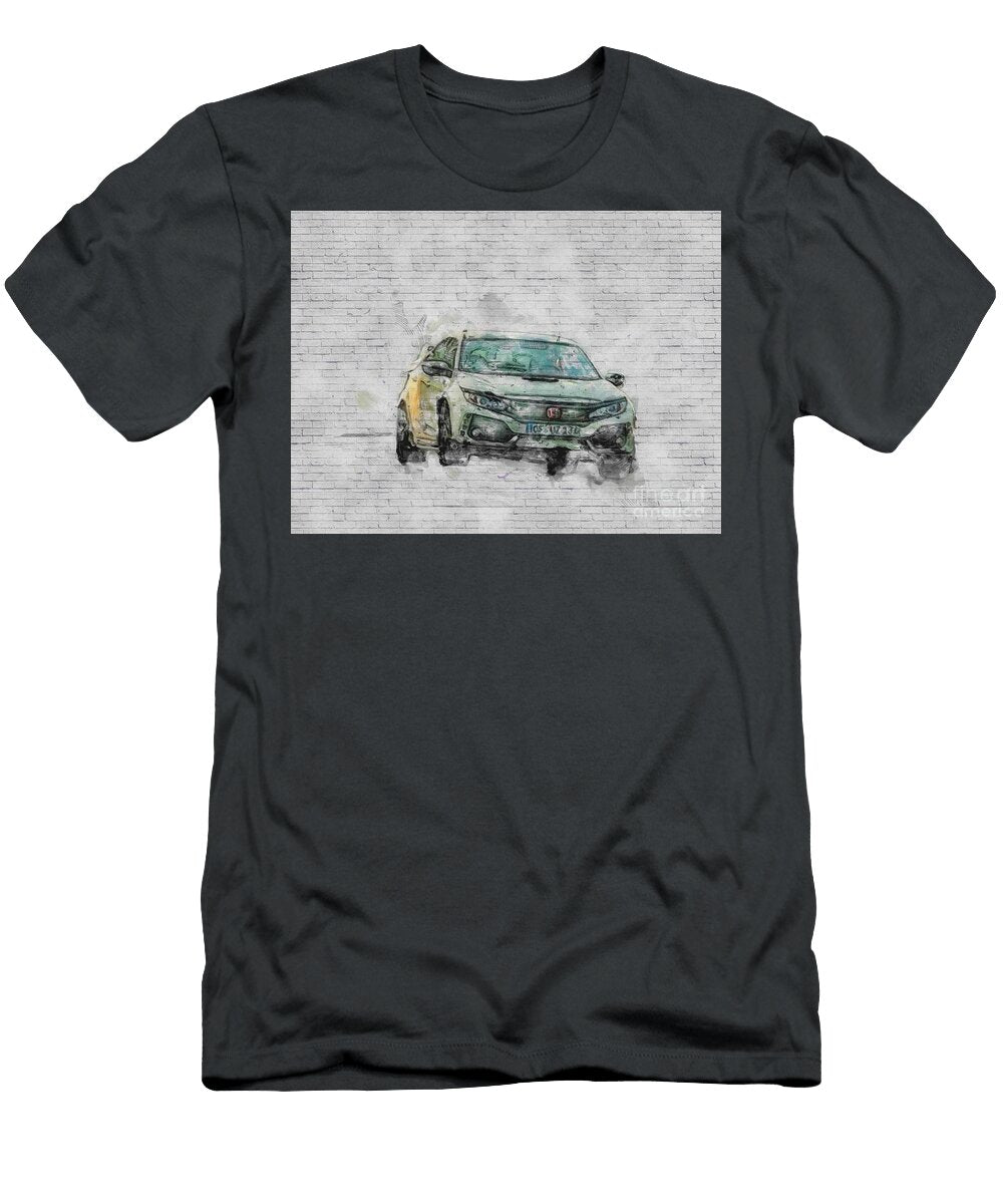 Honda Civic Type R 2017 Racing Track Sports Hatchback White Japanese Cars Ashtyn Treutel T-Shirt