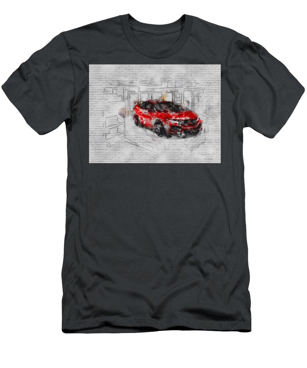 Honda Civic Type R 2018 Pickup Truck Hatchback Garage Convertible Japanese Cars New Red Ashtyn Treutel T-Shirt