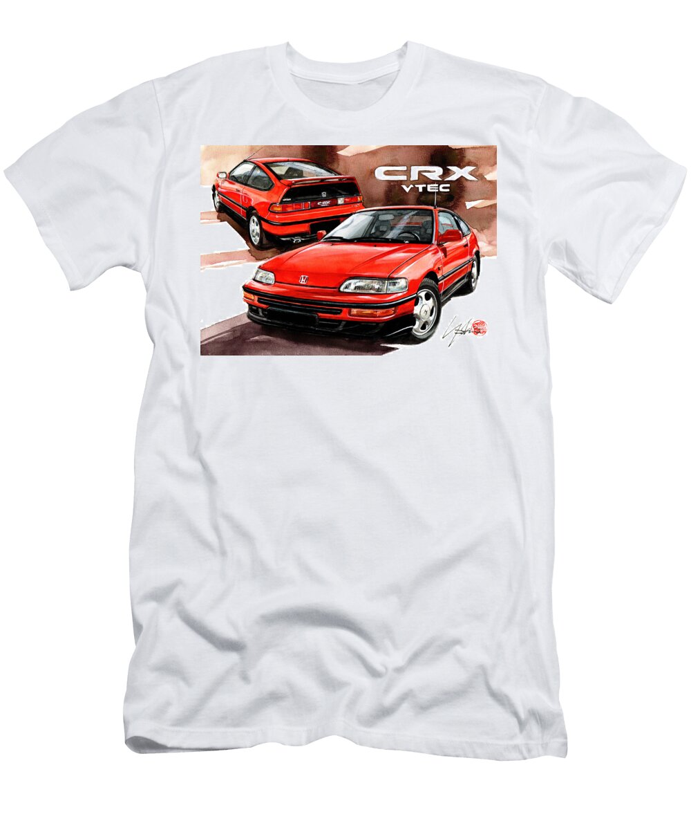Honda Crx Vtec Yoshiharu Miyakawa T-Shirt