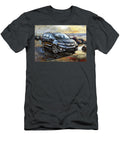 Honda Minivan on the Beach At Sunset Digital Art Illustration Kari Goldfalse T-Shirt