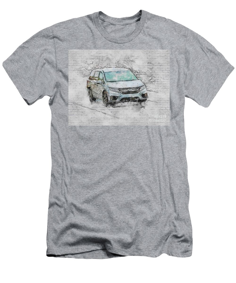 Honda Odyssey 2018 Minivan Silver New Japanese Cars Ashtyn Treutel T-Shirt