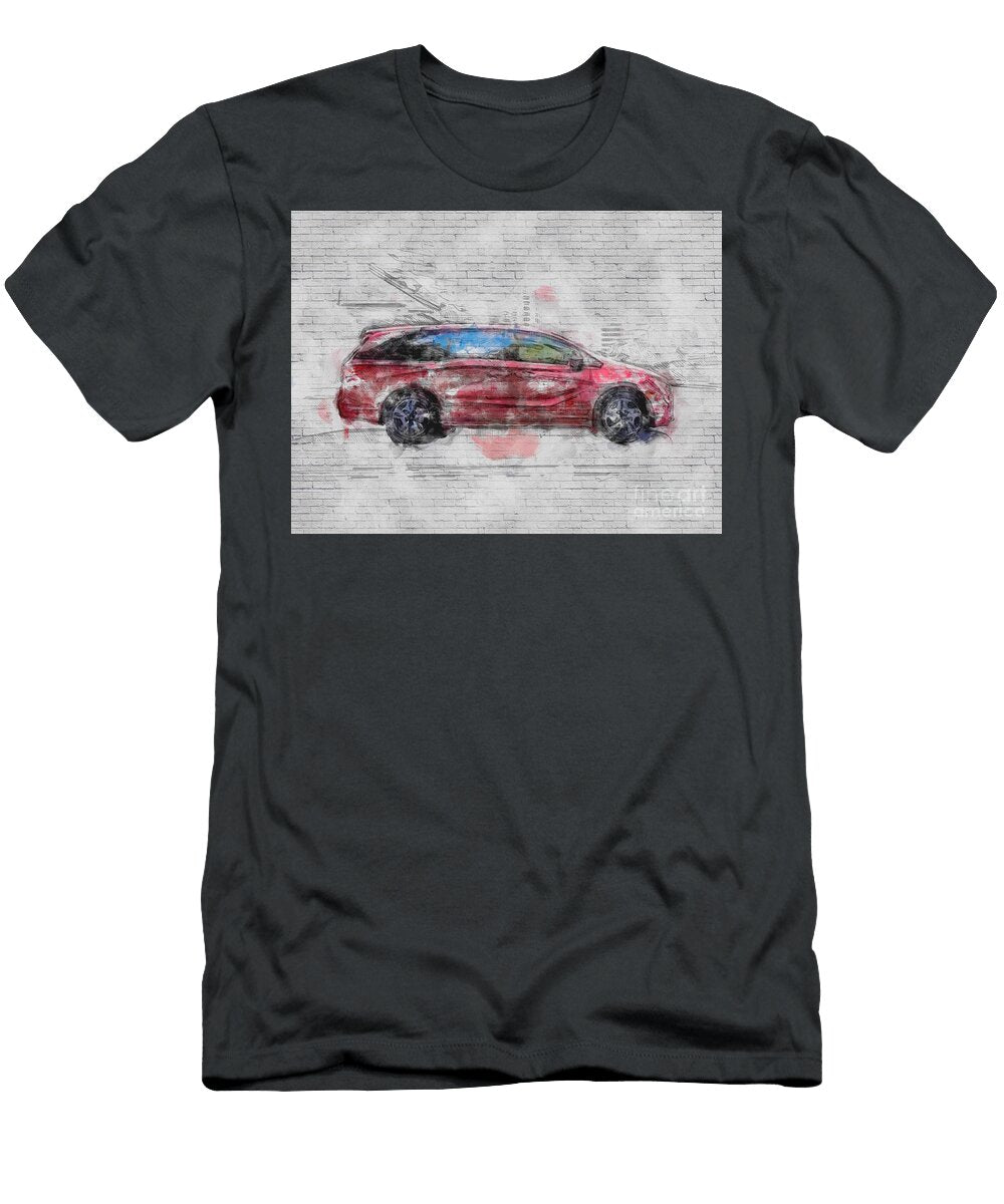 Honda Odyssey 2018 Red Minivan New Exterior Cars Side Japanese Minivans Ashtyn Treutel T-Shirt
