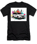 Honda Odyssey Stylish White Minivan in Urban Setting Kyran Estrada T-Shirt