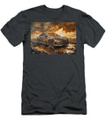 Honda Sedan Driving Through Mud and Sunset Clark Leffler T-Shirt