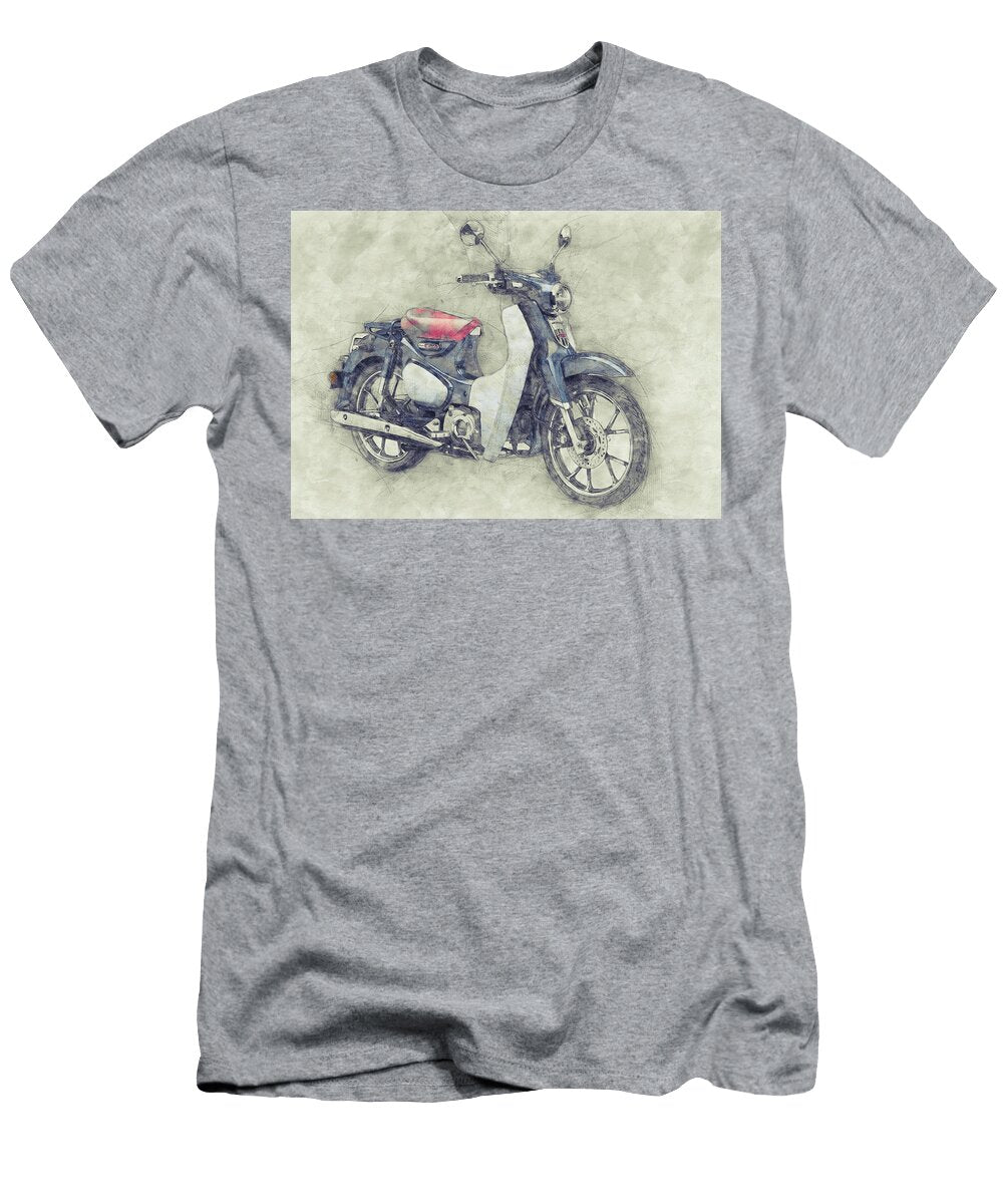 Honda Super Cub 1 Motor Scooters 1958 Motorcycle Poster Automotive Art Studio Grafiikka T-Shirt