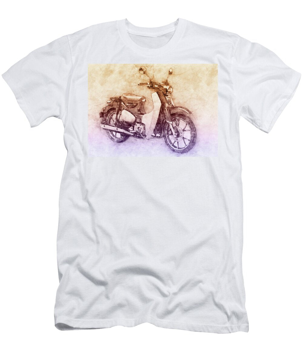 Honda Super Cub 2 Motor Scooters 1958 Motorcycle Poster Automotive Art Studio Grafiikka T-Shirt