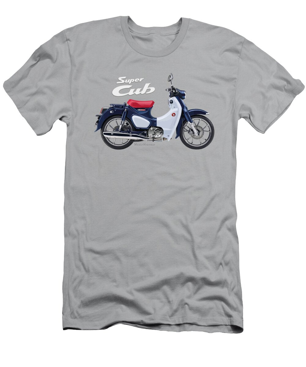 Honda Super Cub C125 19 Blue Sl Messy Highway T-Shirt