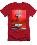 Hood Ornament on a Red 55 Chevy Scott Norris T-Shirt