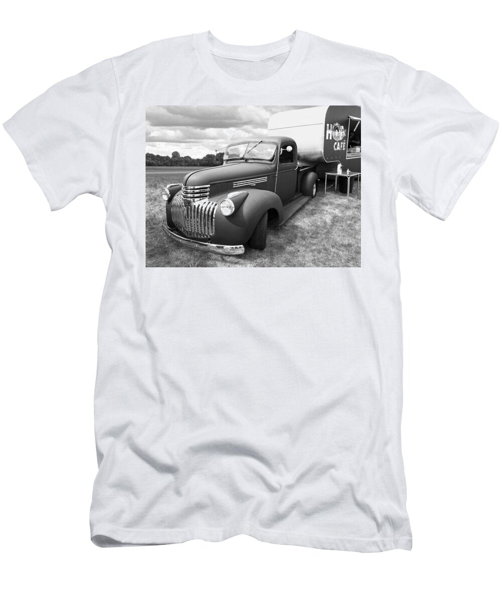 Hot Rod Cafe in Black and White Gill Billington T-Shirt