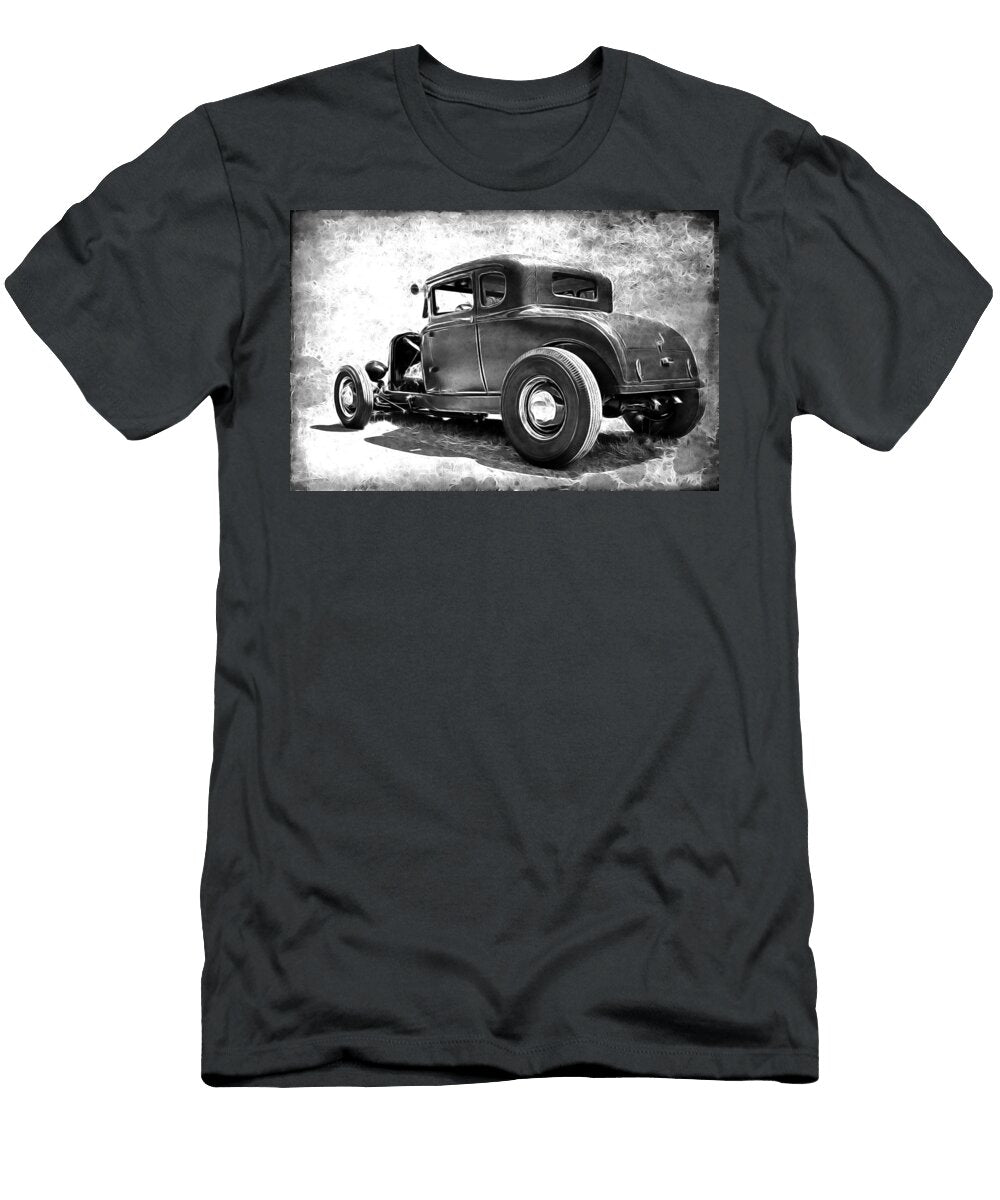 Hot Rod Ford Black and White Steve Mckinzie T-Shirt