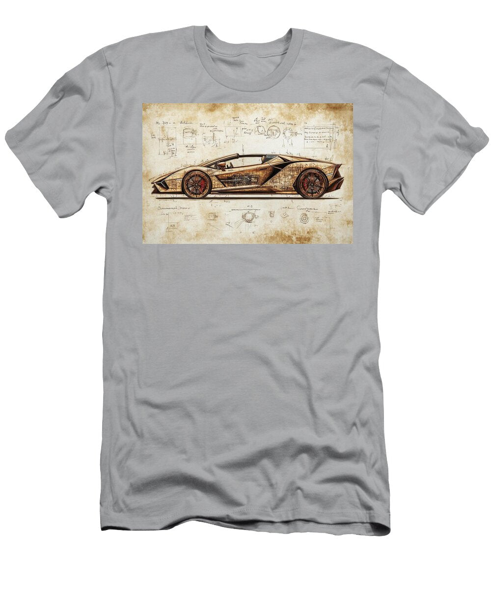 Hybrid V12 in Da Vinci Style Frederick Vellani T-Shirt