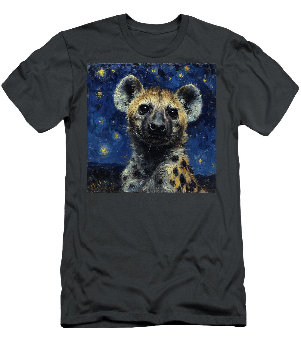 Hyena Portrait with Starry Night Walster Studio T-Shirt