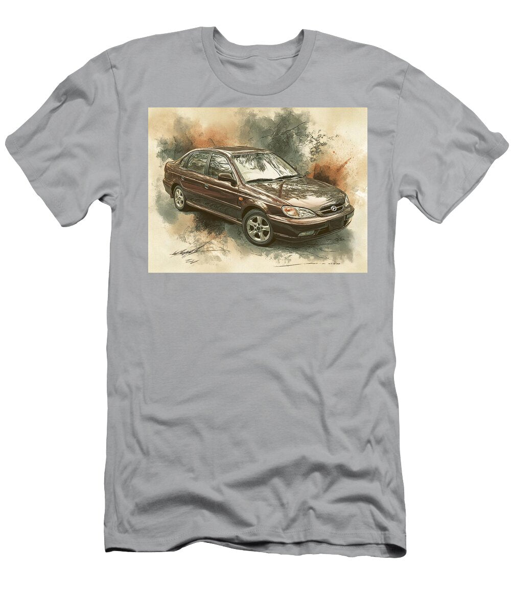 Hyundai Accent 2000 Sedan Artistic Car Vintage Car Vintage Car Art Hollie Love T-Shirt
