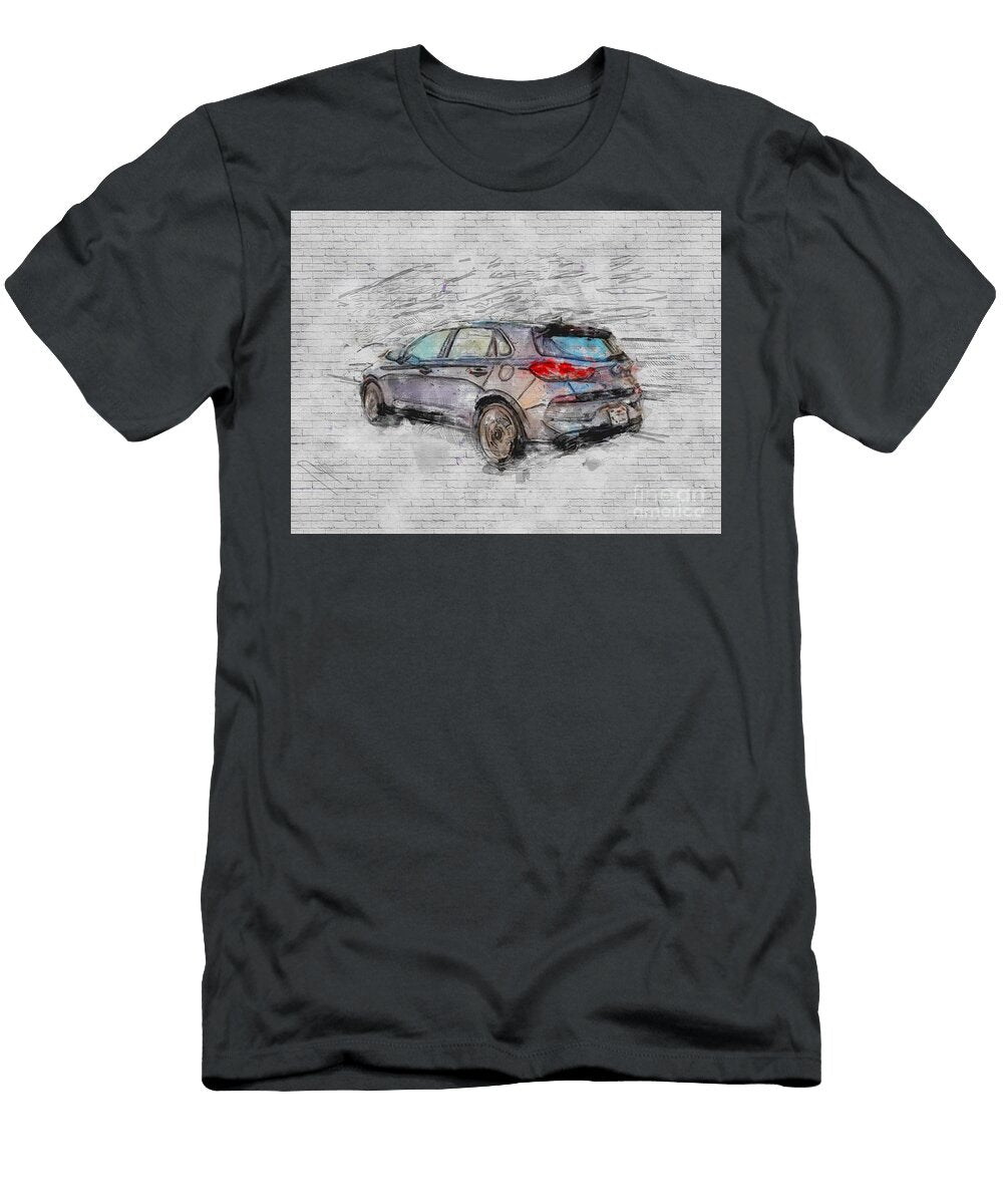Hyundai Elantra Gt 2018 Hatchback I30 New Road Speed Rear View Ashtyn Treutel T-Shirt