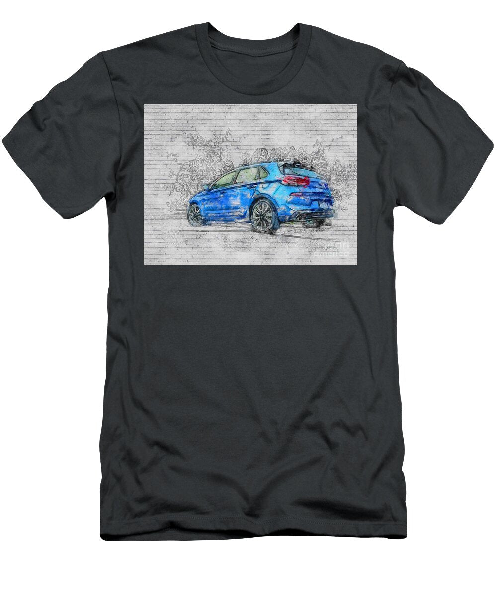 Hyundai Elantra Gt Sport 2018 Cars Blue I30 Hatchback Ashtyn Treutel T-Shirt